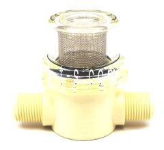 Fadal Chiller Pump Strainer,  In-line 40 Mesh, 3/8M