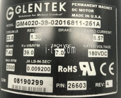 Buy Fadal Glentek DC Axis Rotary Motor GM4020, MTR-0003 | ITSCNC Buy Fadal Glentek DC Axis Rotary Motor GM4020, MTR-0003 | ITSCNC